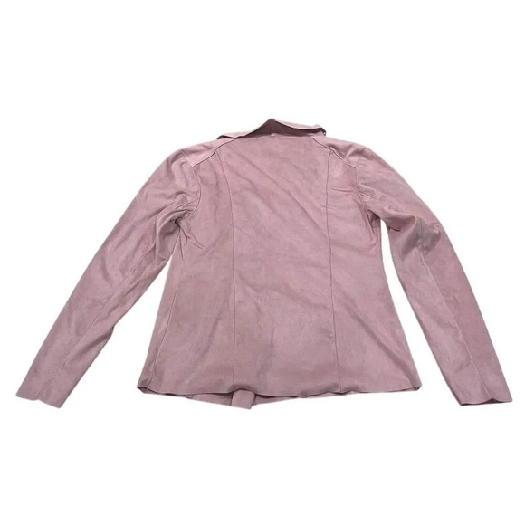 Mote Women's Drape Front Jacket Pink Size S Asymmetrical Zip Casual - Picture 9 of 9